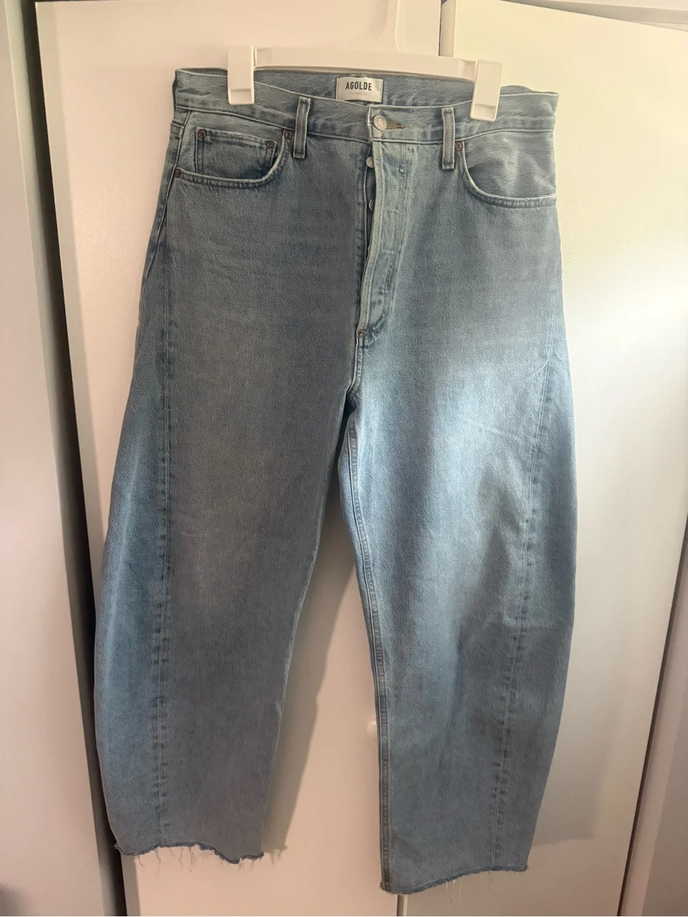 AGOLDE Luna pieced barrel jean